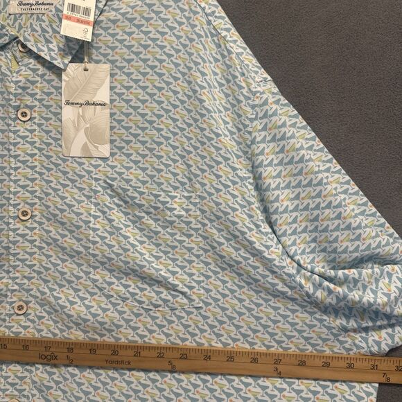 NWT Tommy Bahama Veracruz Cay Cocktail Mixer Martini Print Shirt Mens 3XLB S/S - Picture 6 of 7